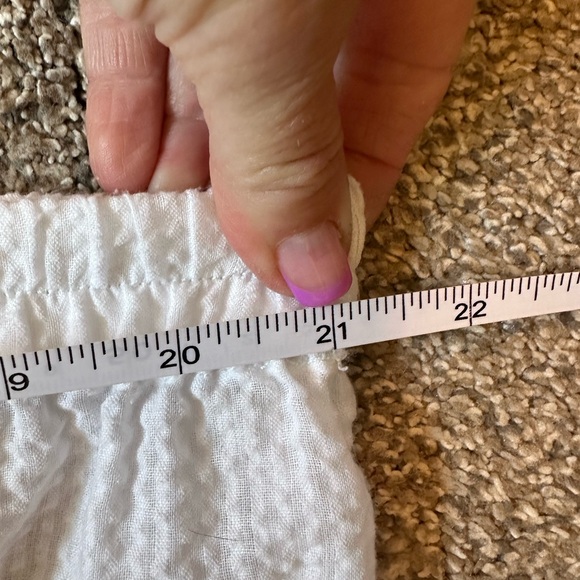 Free People Intimately FP Lounge Pajama Sleep Pants White Wide Leg Women’s XL - Picture 11 of 11